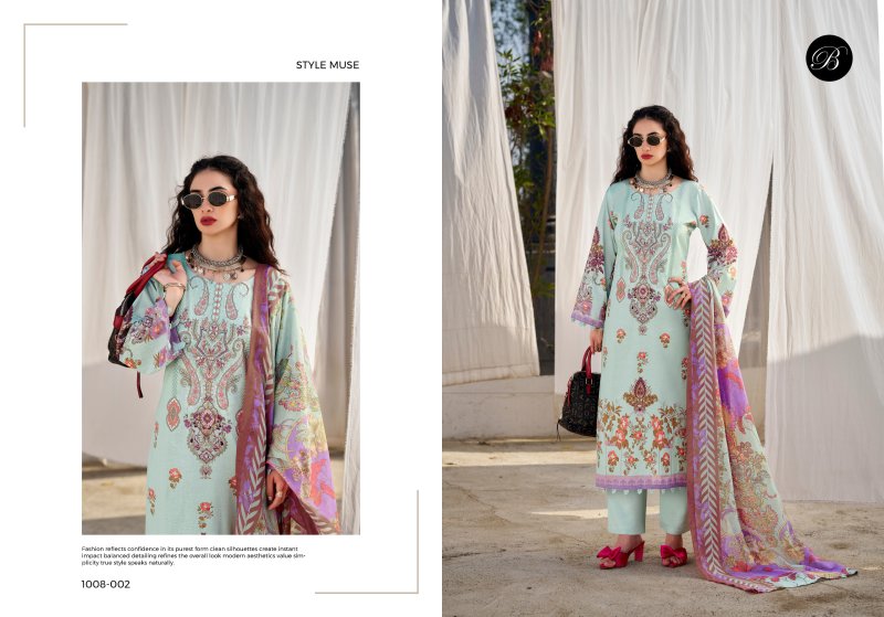 Naira Vol 157 By Belliza Cotton Printed Embroidery Dress Materials 